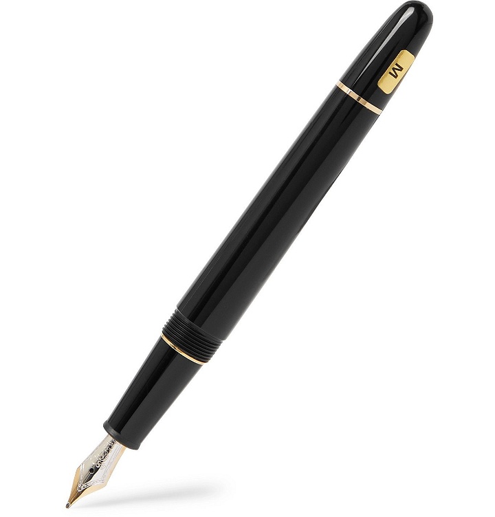 Photo: Montblanc - Meisterstück Classique Resin and Rhodium and Gold-Plated Fountain Pen - Black