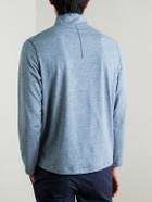 Lululemon - Slim-Fit Stretch Recycled-Jersey Half-Zip Top - Blue