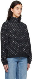 Alexander Wang Black Coaches Bomber Jacket