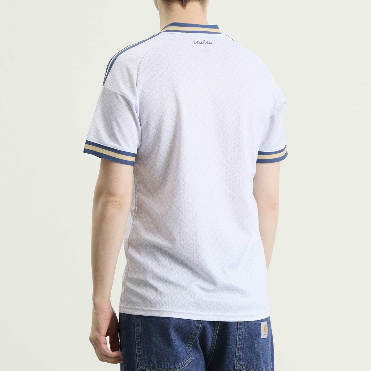 Adidas Men's Italy Away Third Jersey in Aero Blue