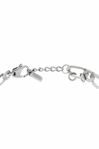Diesel Stainless Steel and Brass Chain Bracelet - Bracelets - Unisex - Silver