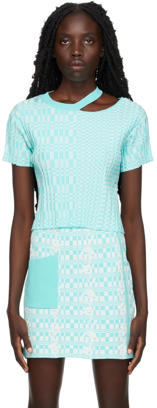 PH5 Blue Devan Eco Cropped Sweater