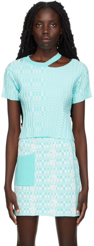 Photo: PH5 Blue Devan Eco Cropped Sweater