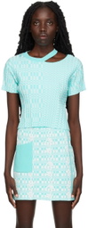 PH5 Blue Devan Eco Cropped Sweater