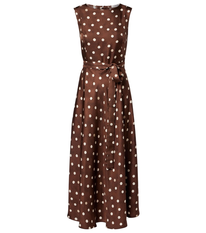 Photo: 'S Max Mara Martina polka-dot silk midi dress