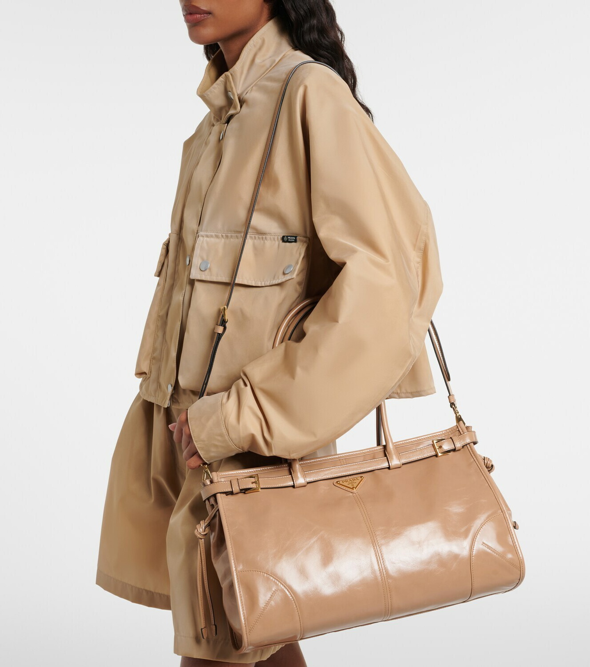 Prada Prada Bonnie Large leather shoulder bag