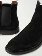 Common Projects - Waxed-Suede Chelsea Boots - Black