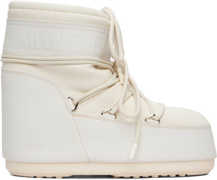 Photo: Moon Boot Off-White Icon Low Rubber Boots