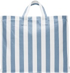King & Tuckfield Blue & White Large Tote