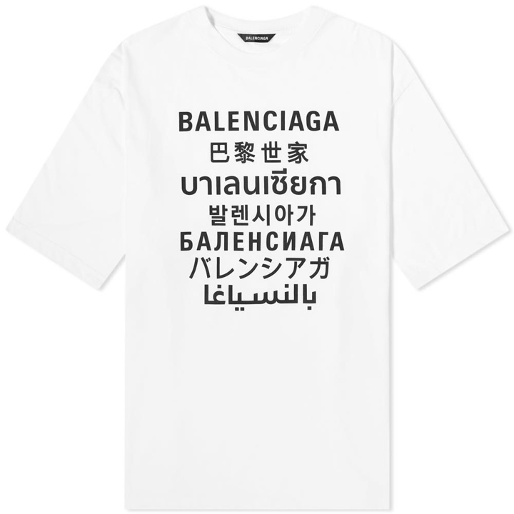 Photo: Balenciaga XL Fit Languages Tee