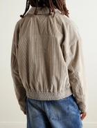 The Elder Statesman - Cotton-Corduroy Blouson Jacket - Gray