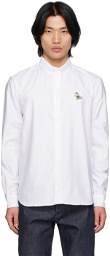 Maison Kitsuné White Dressed Fox Shirt