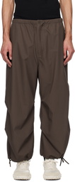 AMOMENTO Burgundy Drawstring Capri Trousers