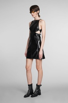 Courrèges Dress In Black Cotton