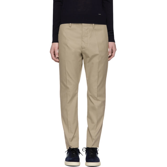 Photo: Dsquared2 Beige Hockney Trousers 