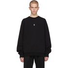 Marcelo Burlon County of Milan Black Heart Wings Sweatshirt