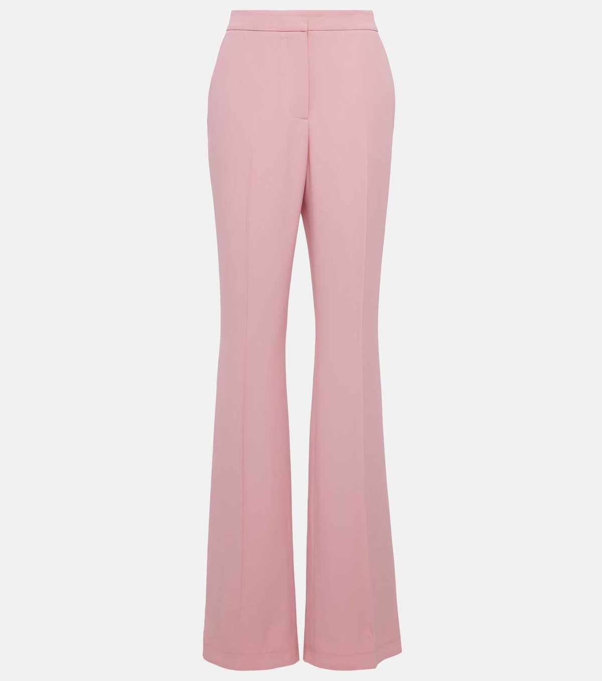 パンツ Alexander Mcqueen High-Waisted Flared Trousers In Crepe Alexander McQueen High-rise crêpe flared pants Alexander McQueen