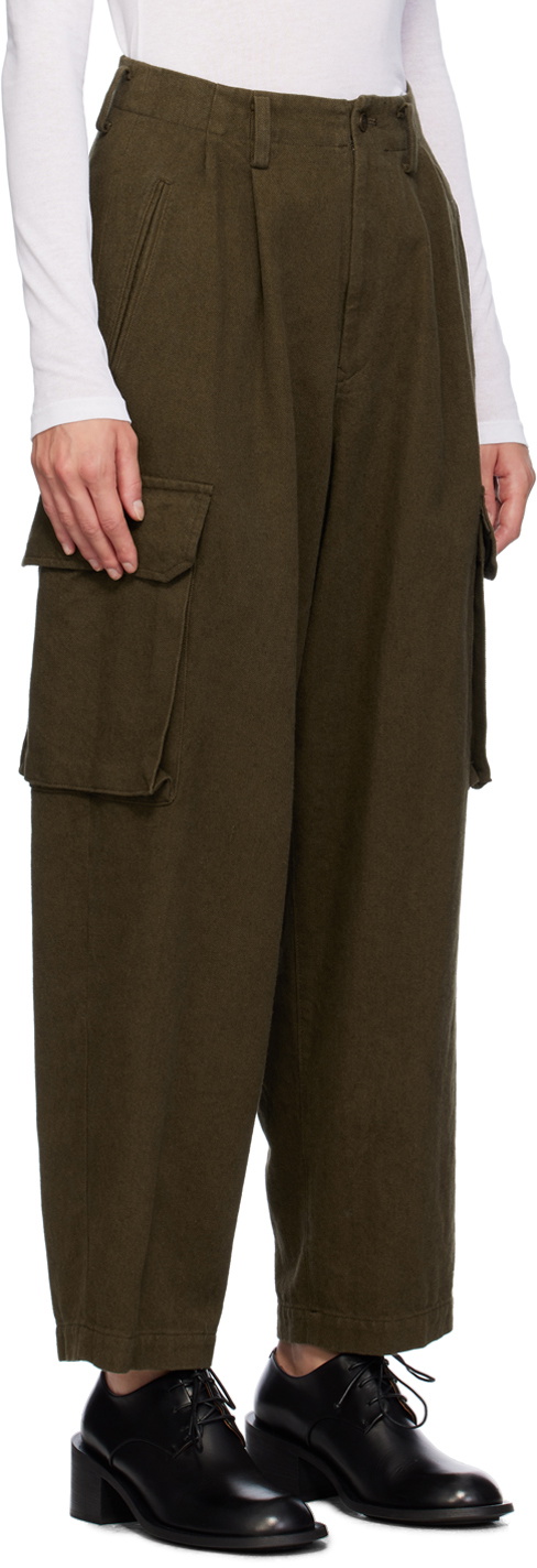 Y's Khaki Gabardine Trousers