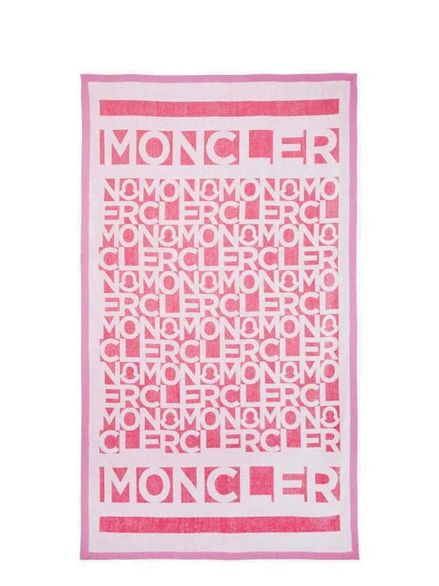 Photo: Moncler Beach Towel Pink   Womens