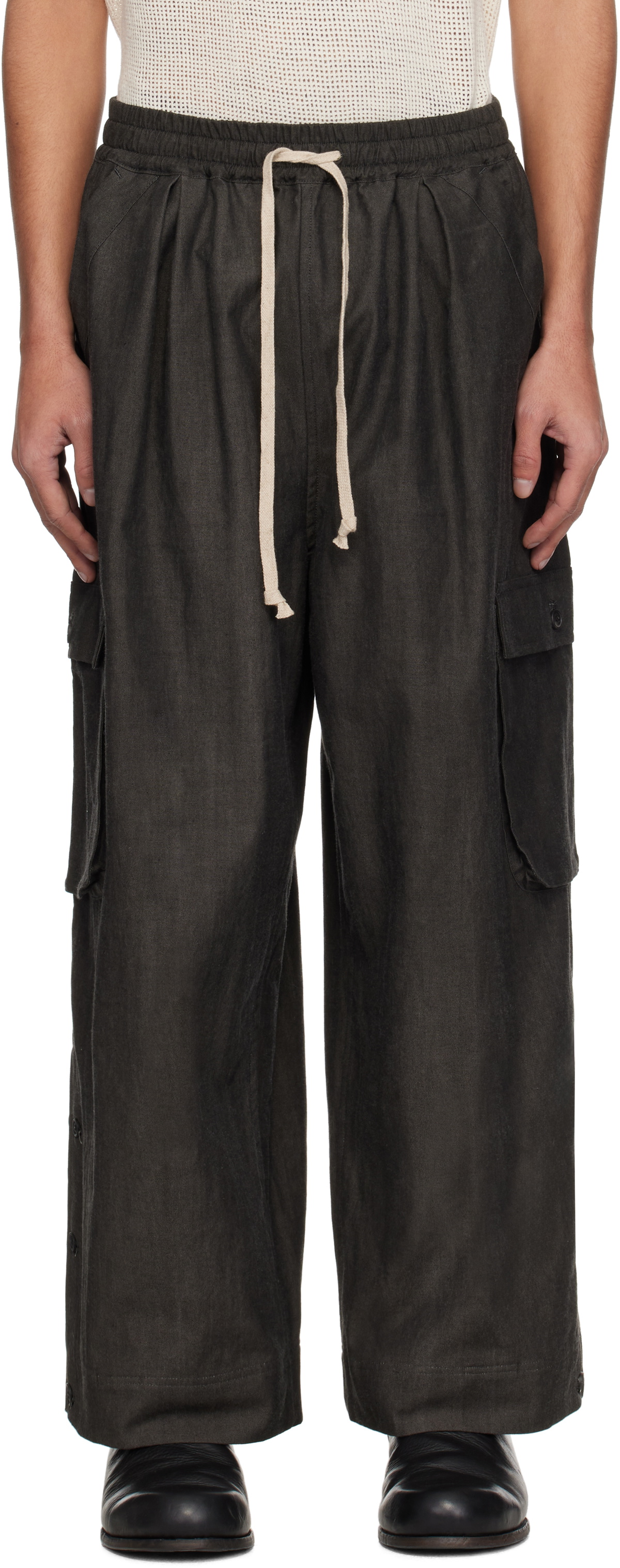 Jan-Jan Van Essche Gray O-Project Trousers Jan-Jan Van Essche