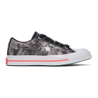 Converse Black and Silver Sad Boys One Wish Edition One Star Sneakers