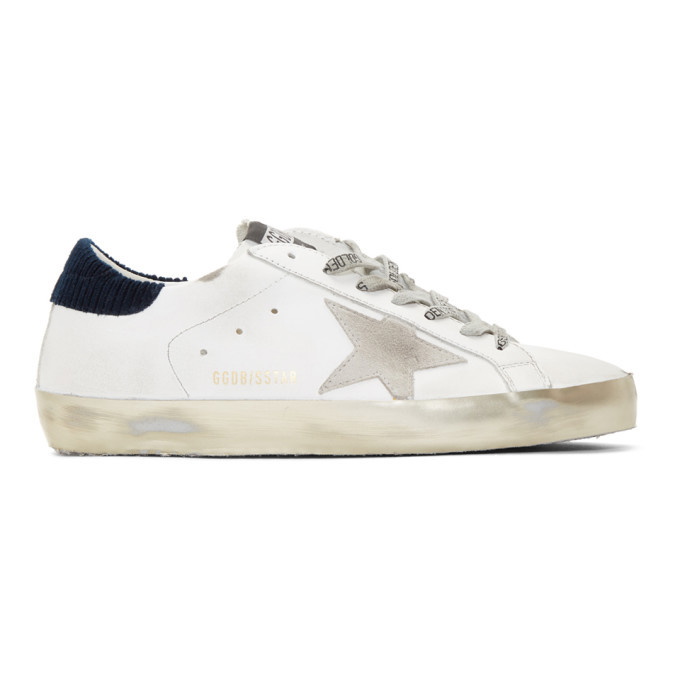 Photo: Golden Goose White Corduroy Superstar Sneakers