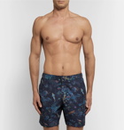 Derek Rose - Mid-Length Printed Swim Shorts - Men - Navy