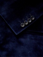 Richard James - Slim-Fit Cotton-Velvet Tuxedo Jacket - Blue