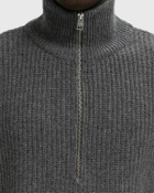 CLOSED ZIPPED JUMPER Grey Mens Pullover