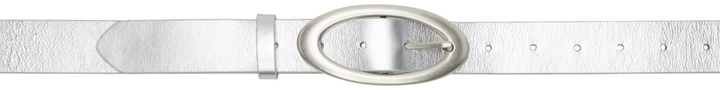 Photo: OPEN YY Silver Oval Buckle Belt