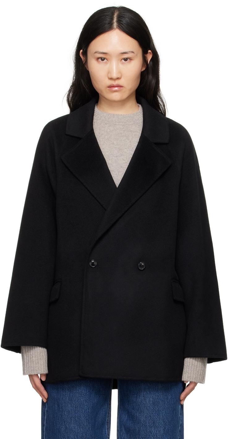 Loulou Studio Black Gary Coat Loulou Studio Loulou Studio Black Gary Coat Loulou Studio