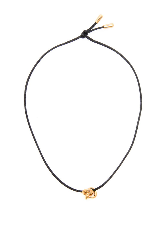 Photo: Otiumberg Knot 14kt Gold Vermeil Cord Necklace - One Size