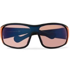 Moncler - Wrap-Frame Polarised Acetate Sunglasses - Red