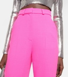 David Koma High-rise flared wool-blend pants