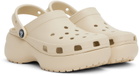 Crocs Off-White Classic Platform Clogs