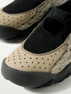 Oakley Factory - Brain Dead Flesh Panelled Textured-Leather, Nubuck, Mesh and Scuba Slip-On Sneakers - Neutrals