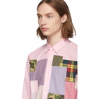 Junya Watanabe Pink Multi Fabric Mix Shirt