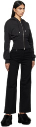 Eckhaus Latta Black Snatched Hoodie