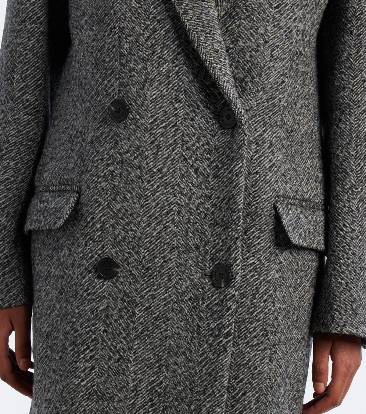 Marant Etoile Vamara wool and cotton-blend coat