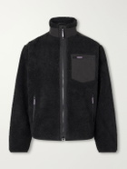 Corridor - Shell-Trimmed Fleece Jacket - Black