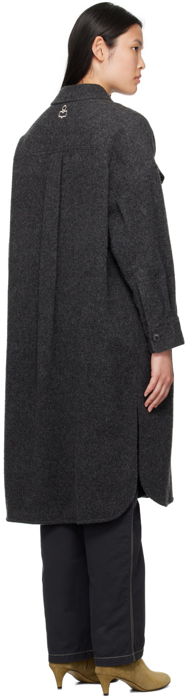 Isabel Marant Etoile Gray Fontia Coat Isabel Marant Etoile