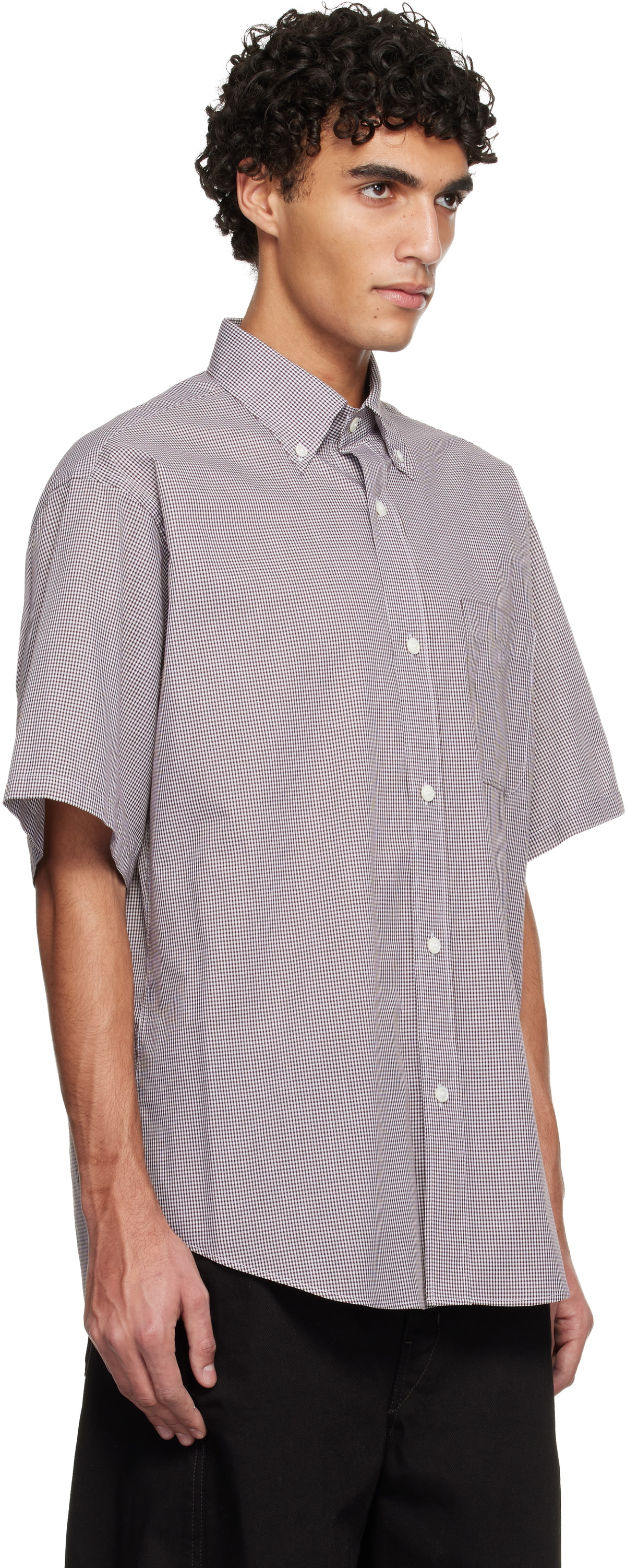 Hed Mayner Brown Short Sleeve Shirt