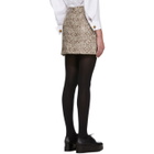 Alexachung Brown Snake Miniskirt