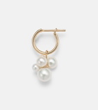 Sophie Bille Brahe Botticelli 14kt gold single earring with pearls