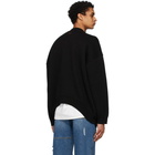 ADER error Black and Purple Ventura Sweater