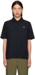Fred Perry Black Panel Shirt