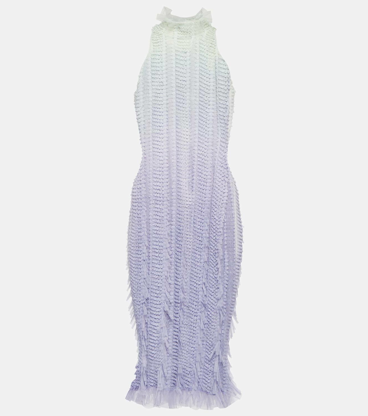 Roberta Einer Angel fringed halterneck midi dress Roberta Einer