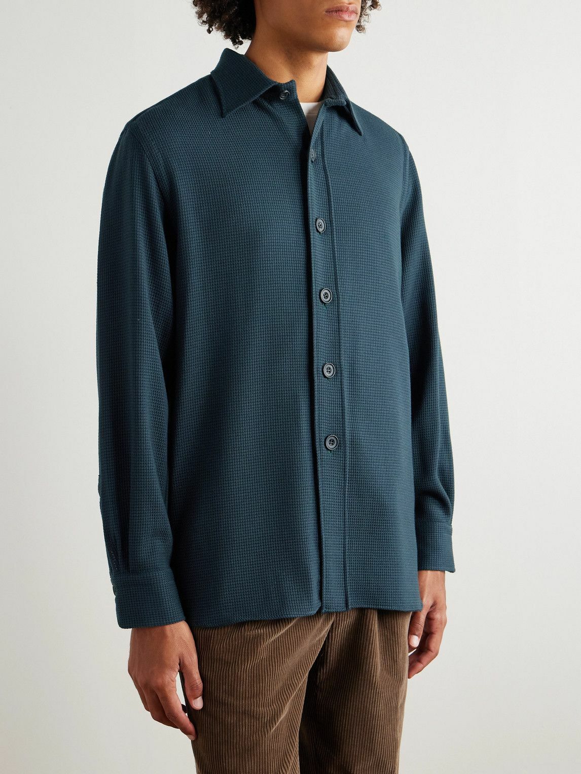 Rubinacci - Blanket Wool Shirt - Blue