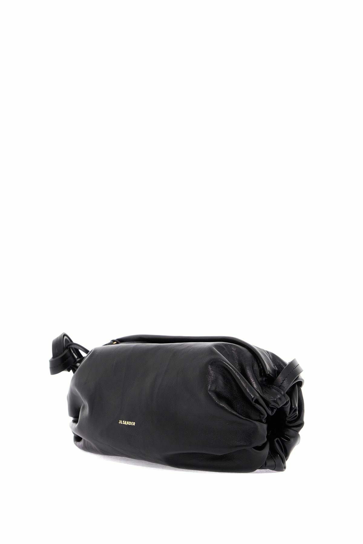 【関税&送料込】Jil Sander Black Leather Cushion Crossbody B JIL SANDER cushion crossbody bag Black Jil Sander