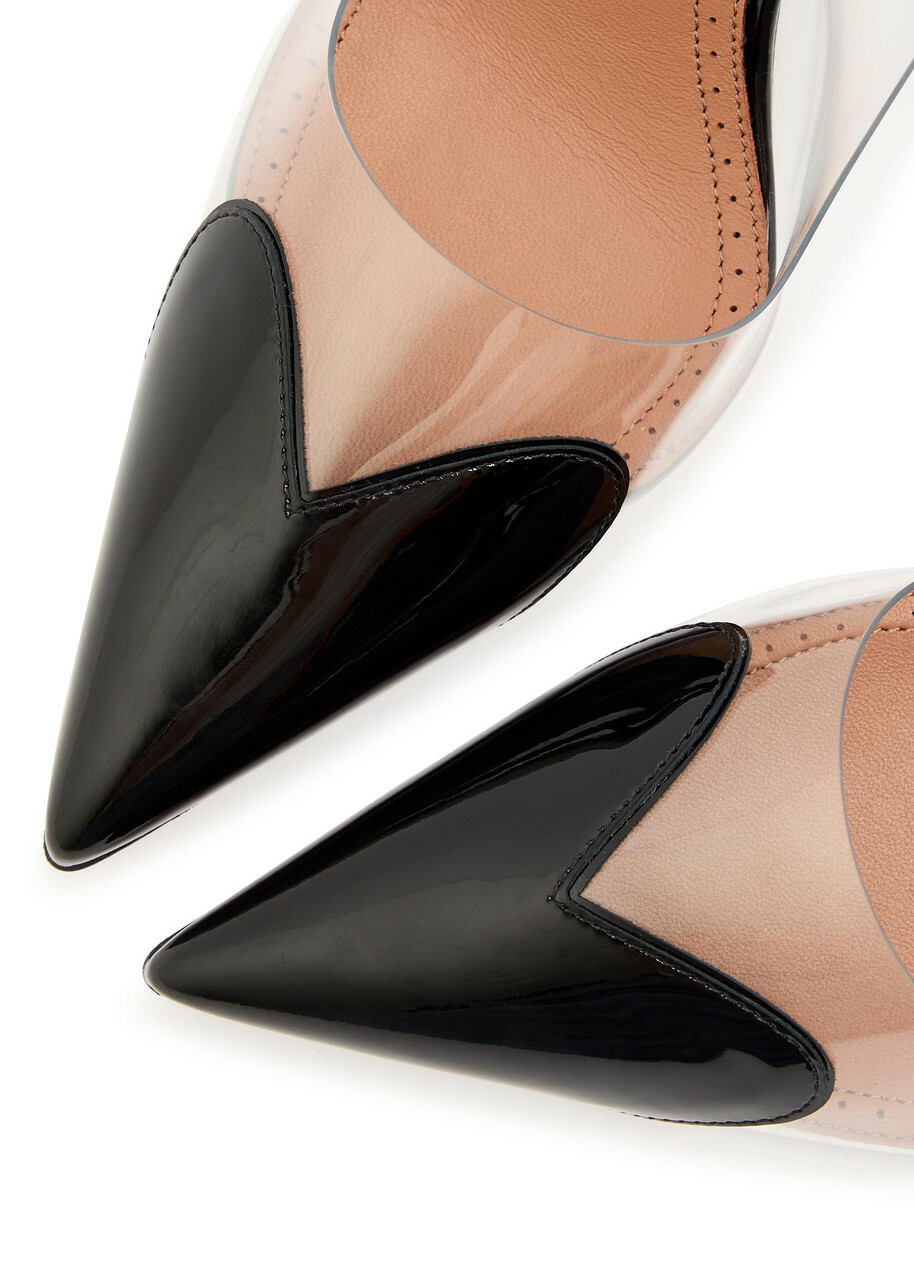 Alaïa Le Coeur 90 Patent Leather Slingback Pumps